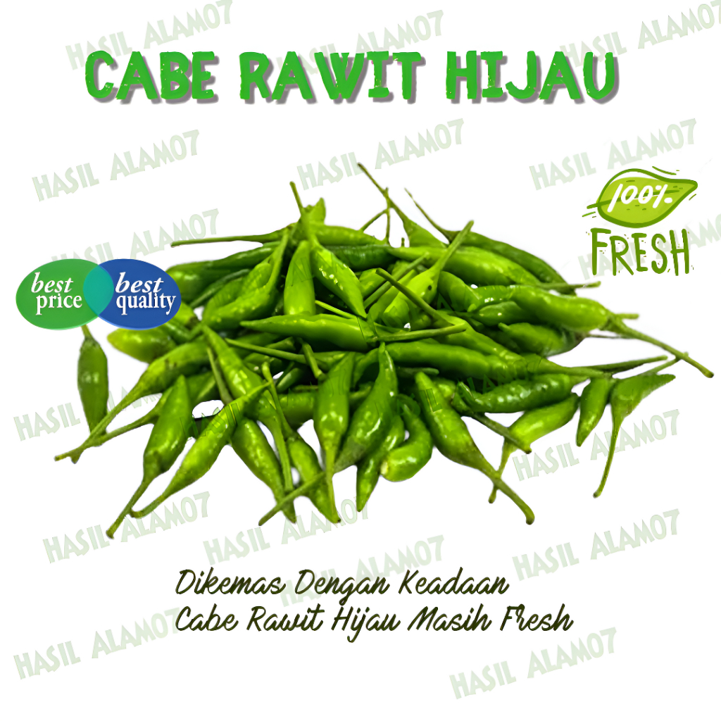 

Cabe Rawit Ijo Hijau Segar 500 Gram