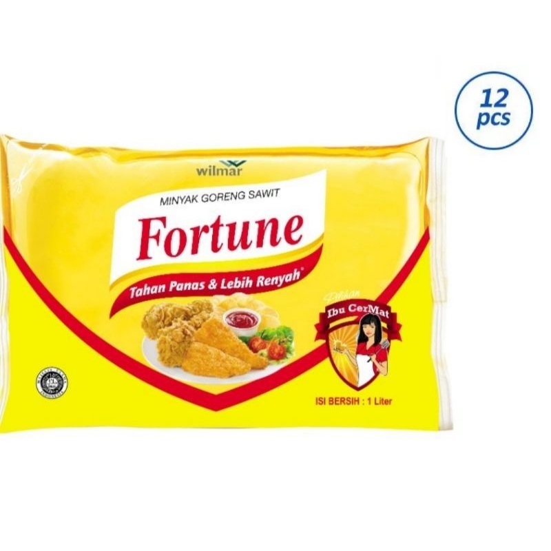 

Minyak Goreng FORTUNE Bantal 1L EXP:2026 (12pcs/1Liter)