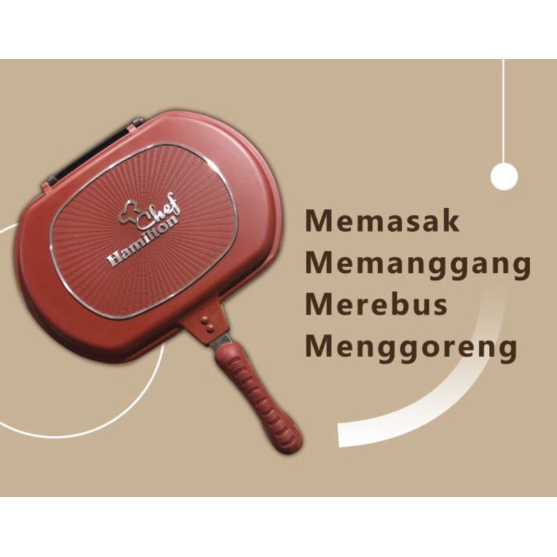 Hamilton Double Pan Tebal Kokoh Kuat Anti Karat BUKAN HAPPY CALL