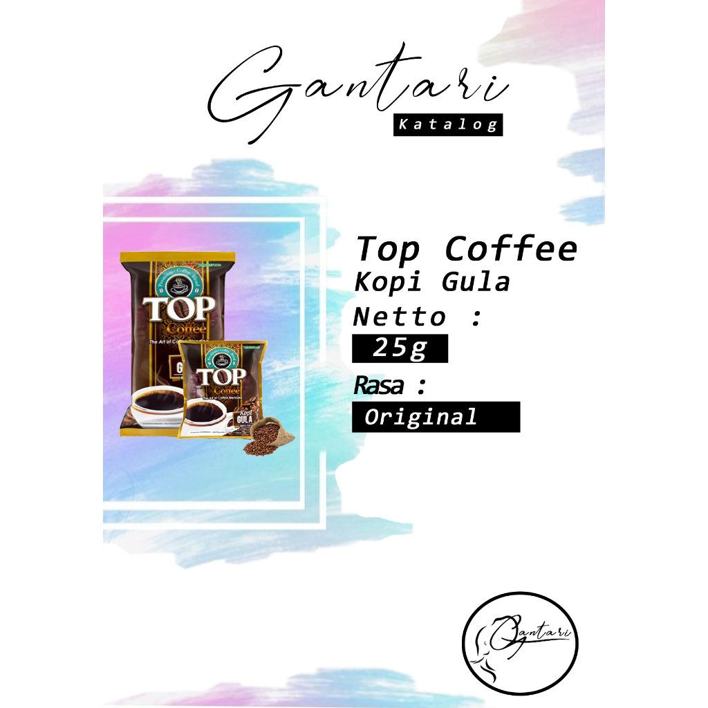 

TOP Coffee Kopi+Gula 2In1 25 g isi 10 Sachet