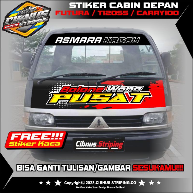 Stiker VIRAL untuk Pickup Futura,T120ss,L300,Carry100/Bagong