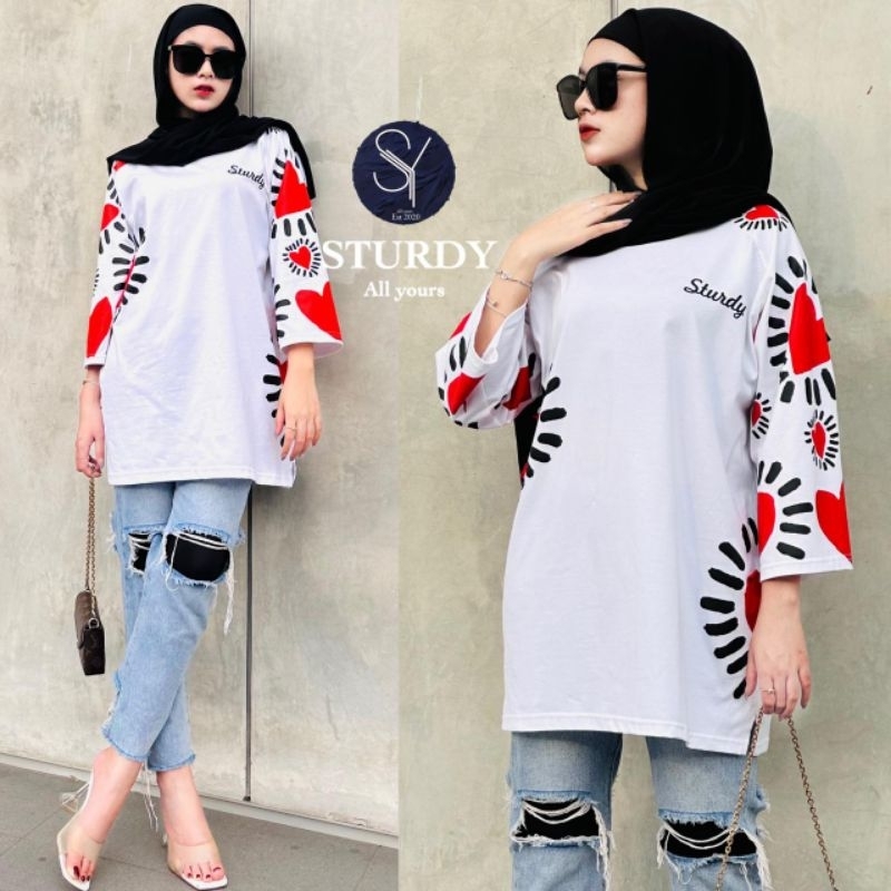 kaos oversize wanita sturdy original