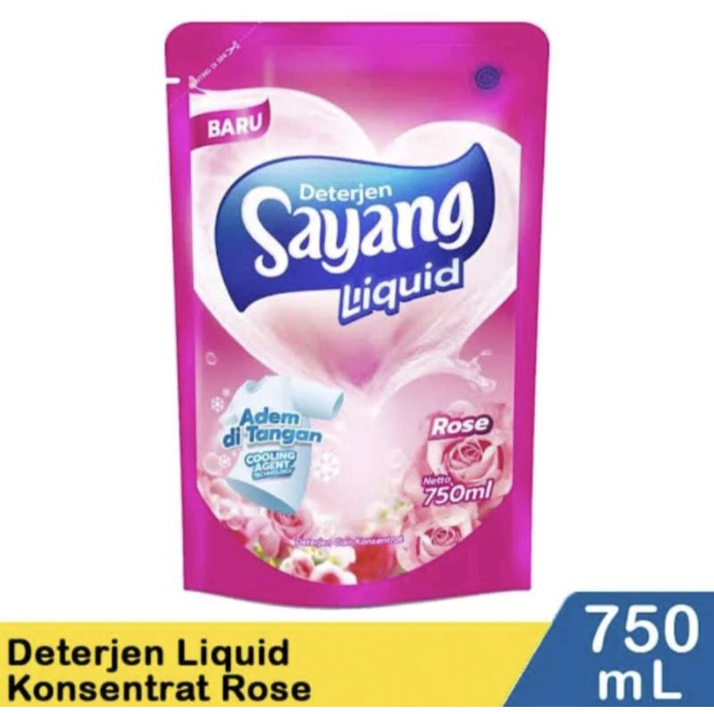 detergen sayang liquid 750 detergen cair besar