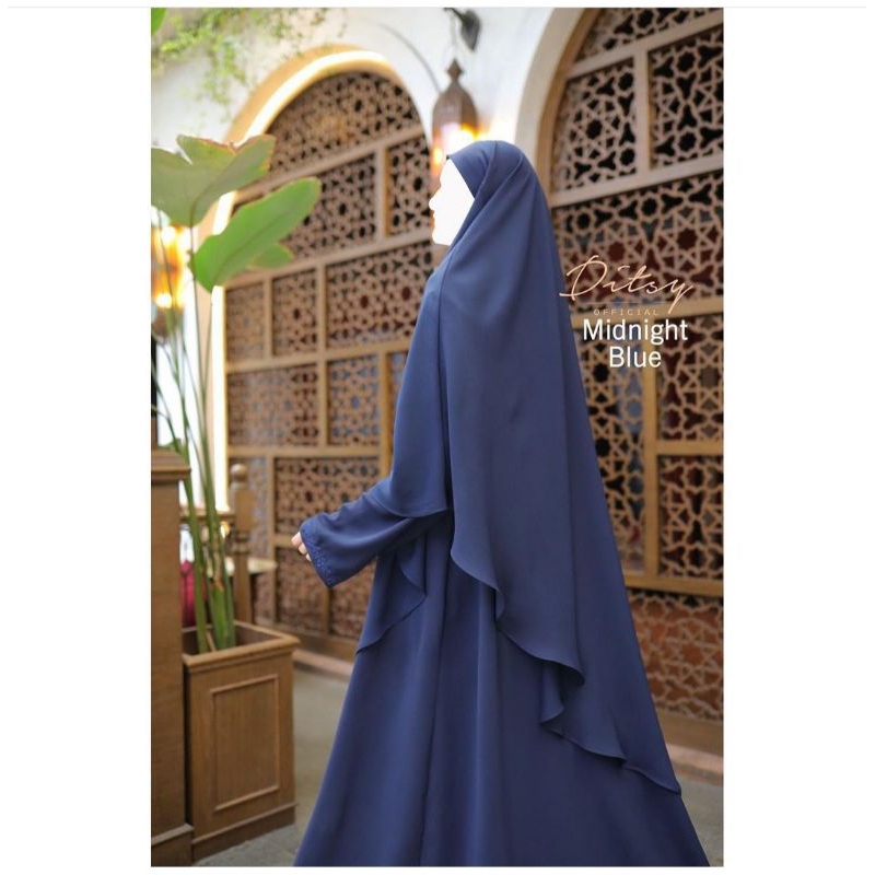 FK Ditsy Shadeeya midnight Navy size Reguler Preloved VVGC