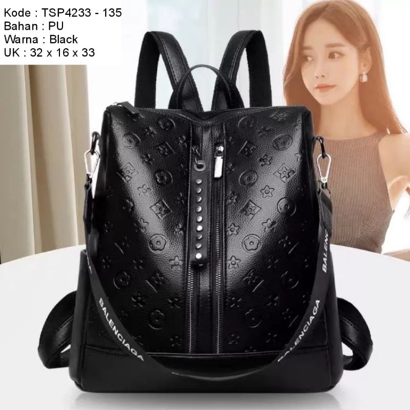 ❤️Tas Surabaya  Tas Import Ransel Korea  Ready Surabaya TSP4233 black