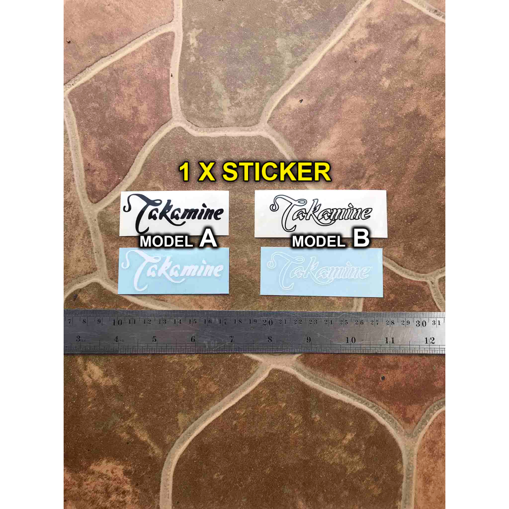 Takamine Sticker Tempel Head-stock Gitar Bass Elektrik Akustik Folk Guitar Classic Nylon Acoustic St