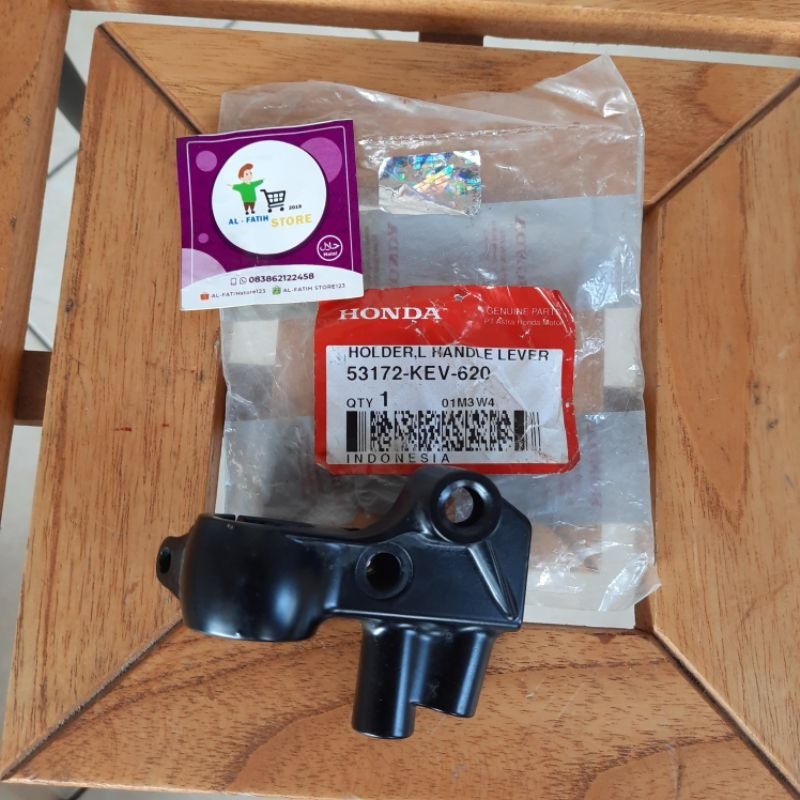 Bracket Braket Dudukan Rumah Handel Kopling Spion Kiri Honda Supra XX V Original AHM 53172-KEV-620