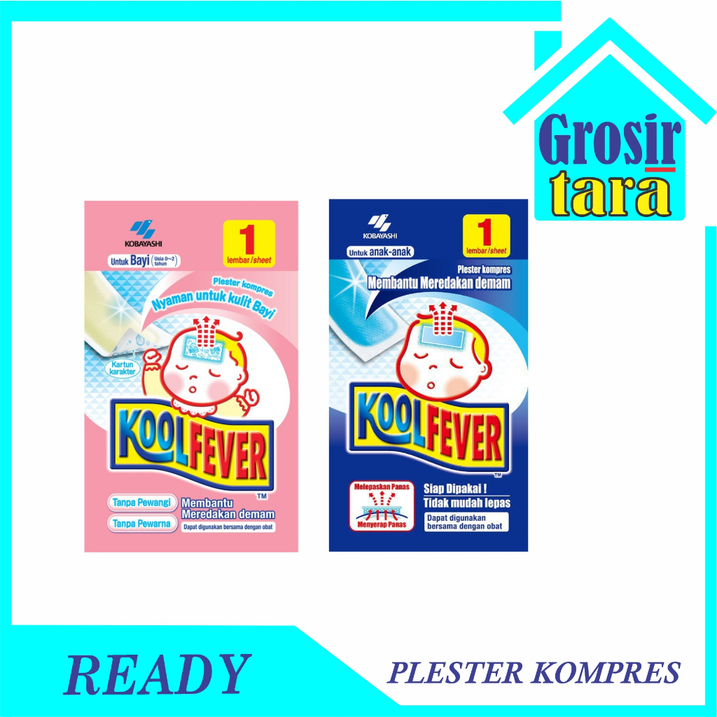 Plester Kompres Kool Fever Plester Demam Ekonomis Bayi Anak Dewasa Penurun Panas KoolFever