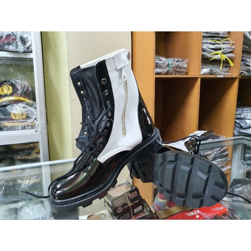 Sepatu Pdl Hitam Putih | sepatu pdl Prov Tni Kilap | Sepatu Pdl Hitam