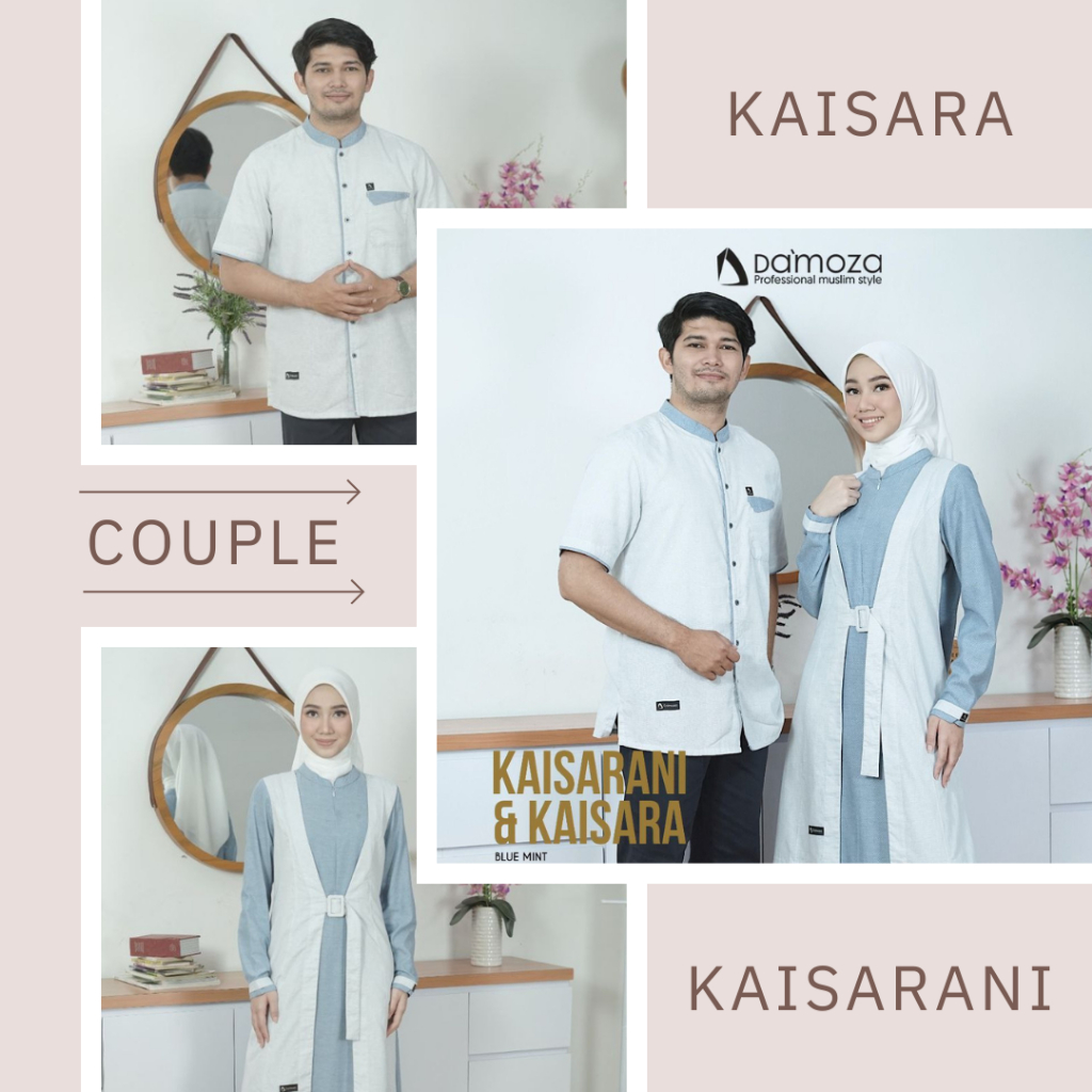 COUPLE KAISARA & KAISARANI BY DAMOZA / COUPLE BY DAMOZA / GAMIS DEWASA BRAND DAMOZA / KOKO DEWASA DA