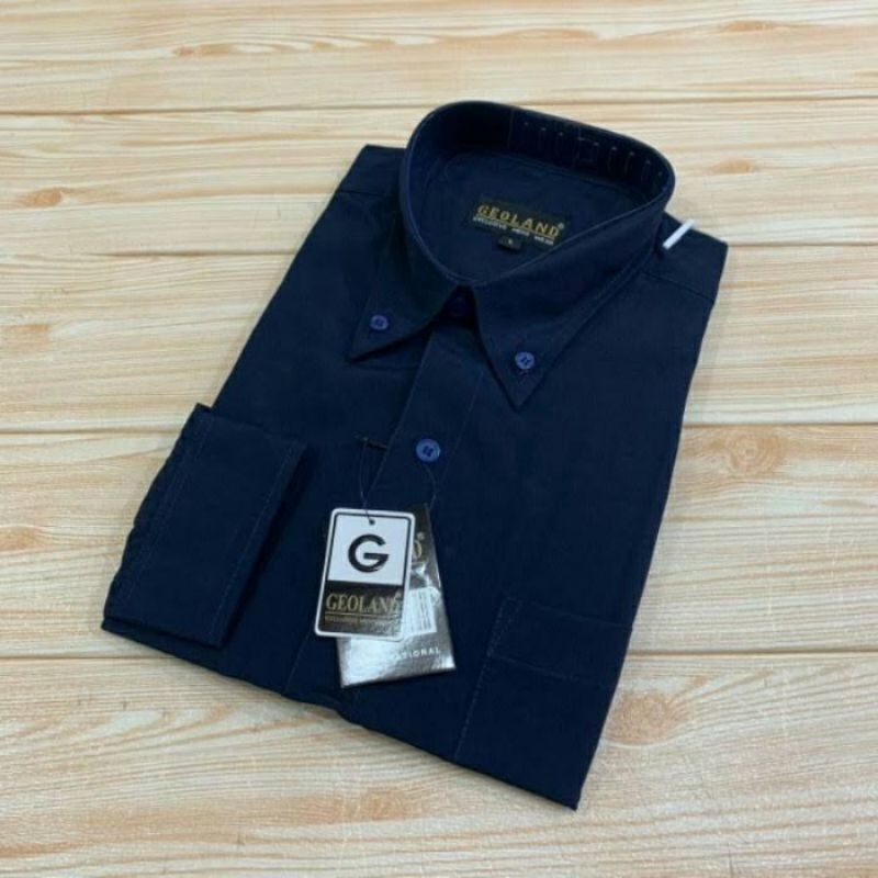 Kemeja Polos Lengan Panjang Geoland