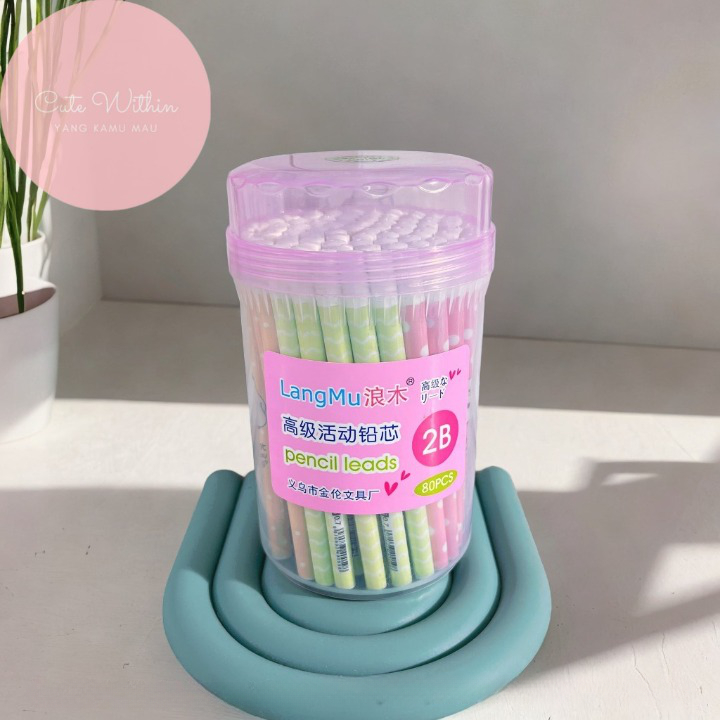 

Refill Isi Pensil Mekanik Cetek Motif Polkadot Satuan Tabung Mini 0.7 MM 10 in 1 - LANGMU LM 6303