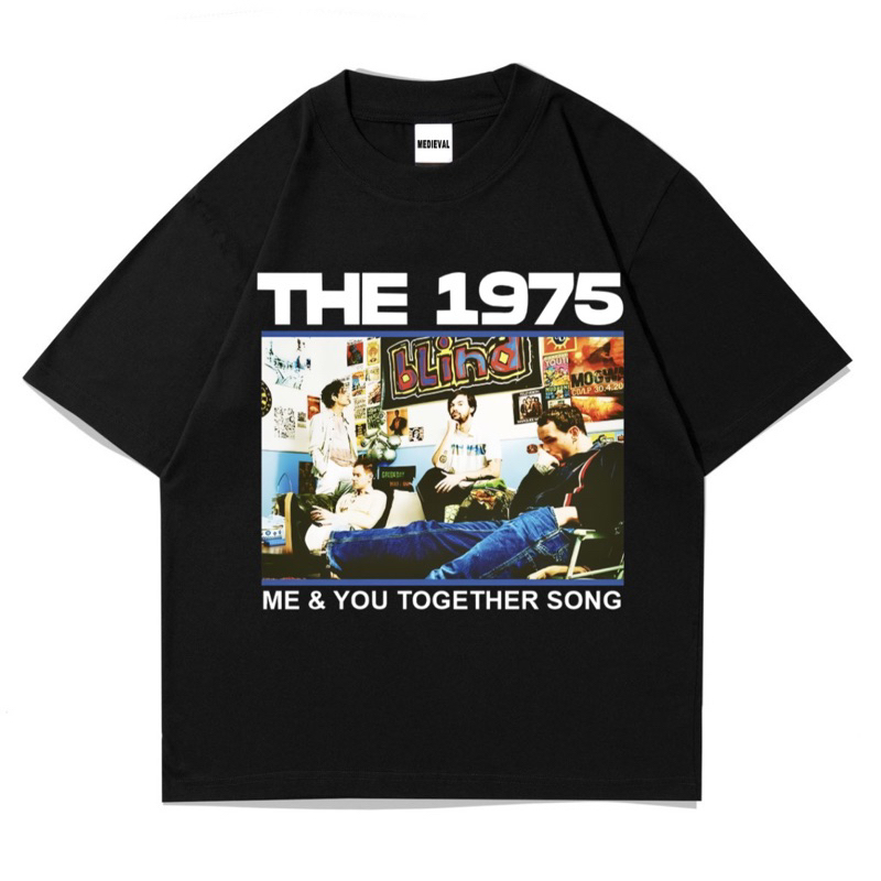 KAOS BAJU THE 1975 Band Metal | Tshirt Oversize Hitam Vintage Musik rock | Streetwear | Bootleg Prem