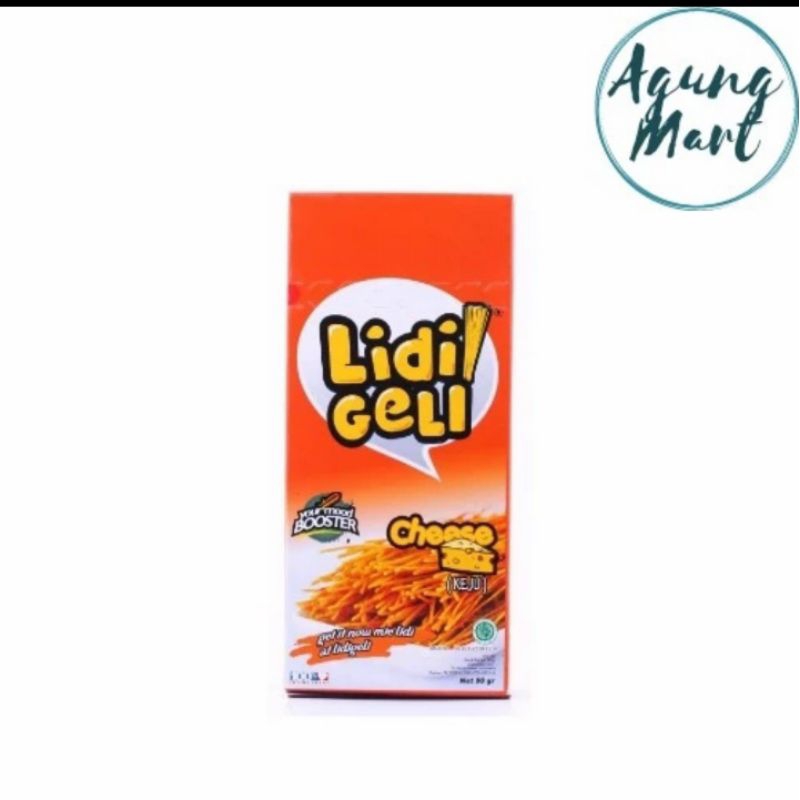 

Lidi Geli Snack Rasa Chesee (Keju) 50g