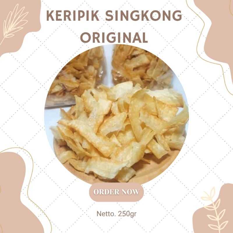 

Keripik Singkong Viral Kriuk dan Renyah Rasa Original dan Pedas