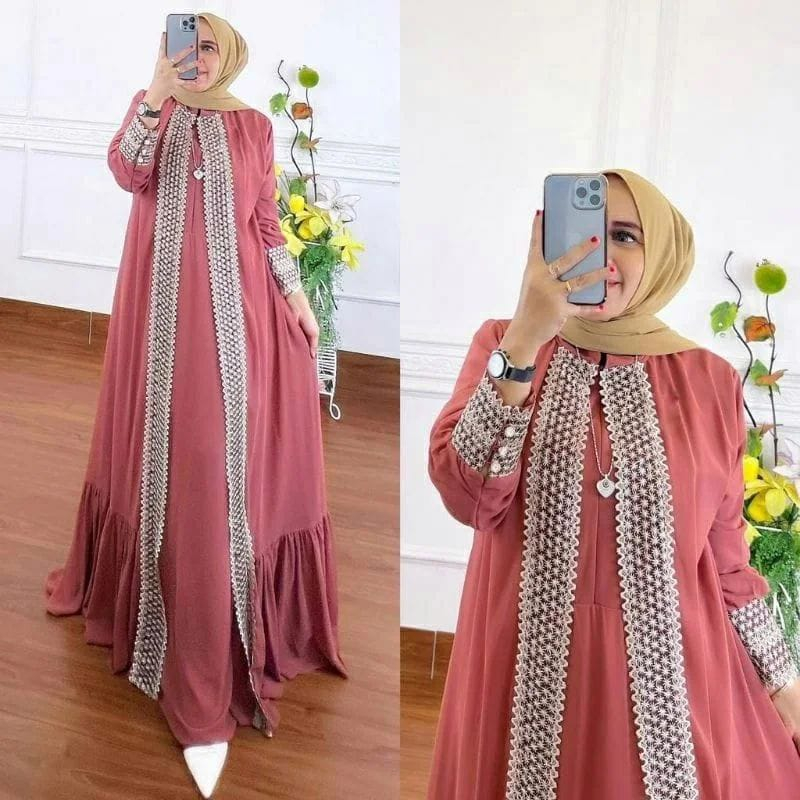 TERBARU | Gamis Savana Dress | Baju Referensi Kondangan Kekinian | Fashion Wanita | Dress muslim | G