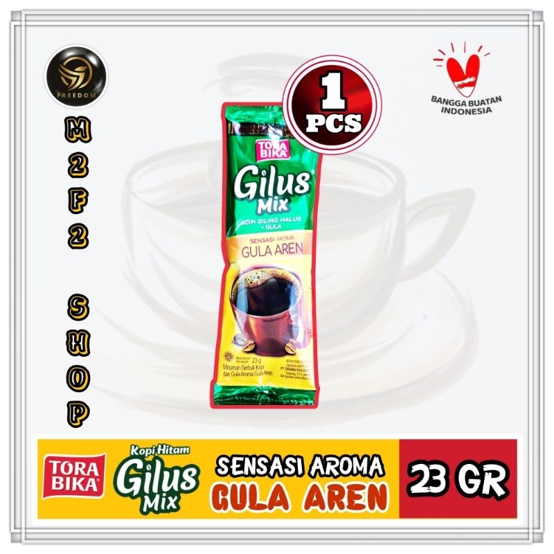 

Torabika Gilus Mix Kopi Hitam Rasa Gula Aren Sachet - 23 gr (Kemasan Satuan)