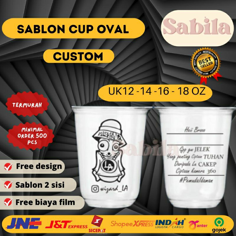 CUP SABLON CUSTOM MURAH CUP PRINTING FREE DESAIN