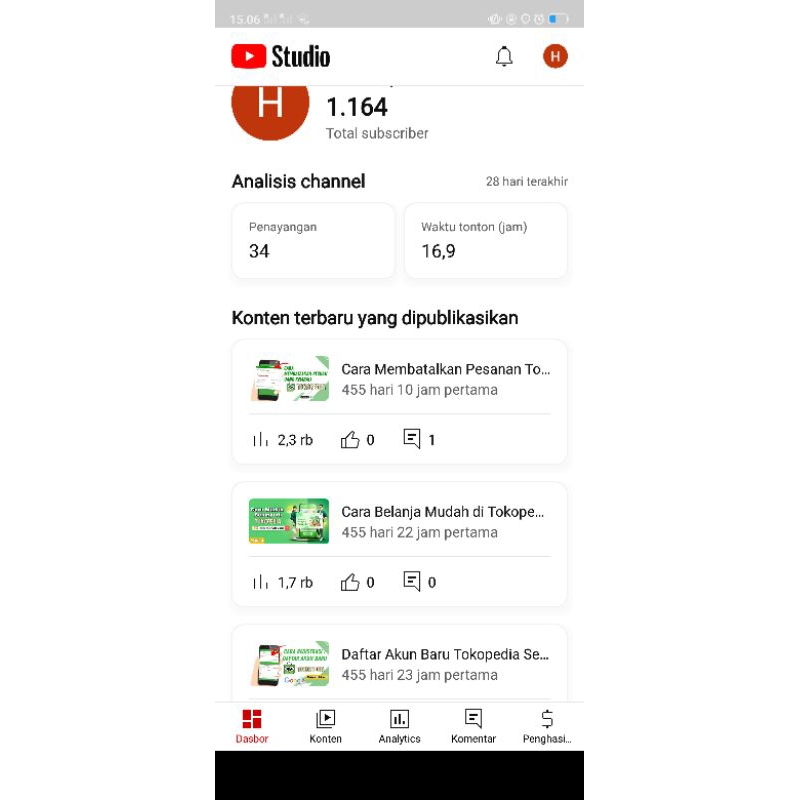 Akun YouTube 1000 subscribe permanen