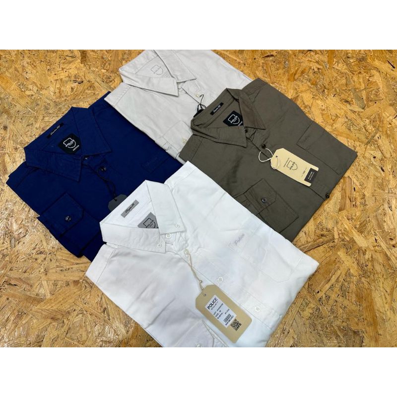 Kemeja Pria POLICE DENIM ORRIGINAL Lengan Panjang