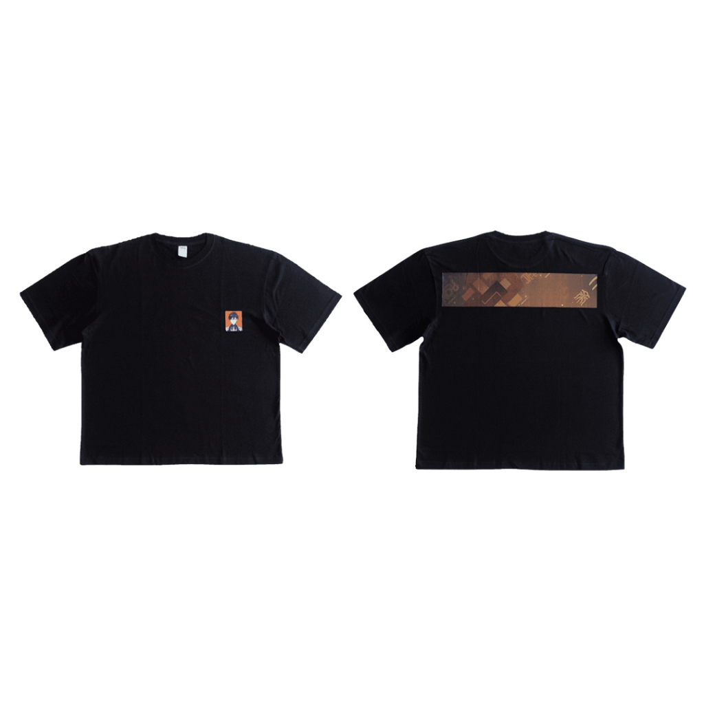 T-shirt GENSHIN IMPACT Zhongli Geo Polearm Banner | Baju Anime Jepang | Kaos Manga Comic | Cotton Co