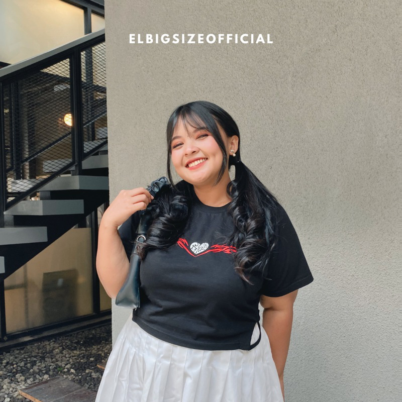 Elbigsize Wings Crop Top