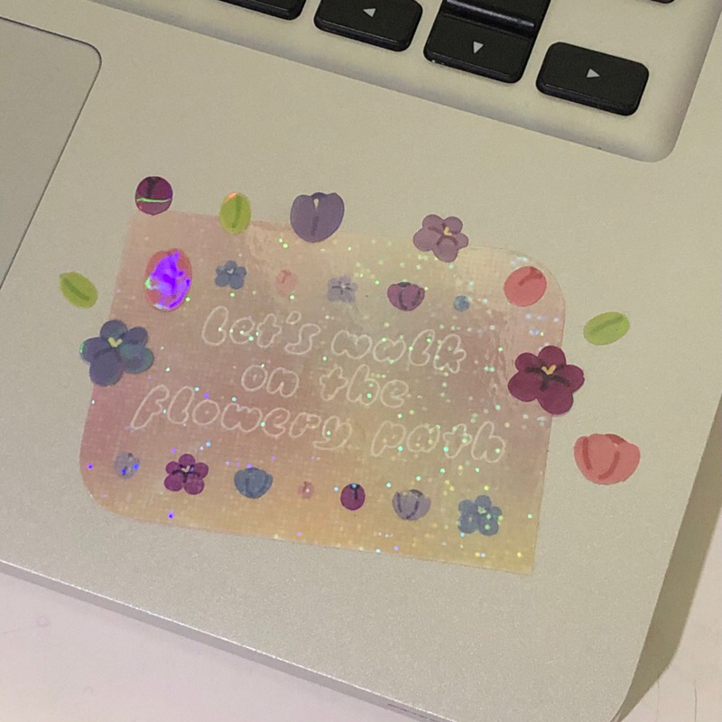 

flowery path sticker