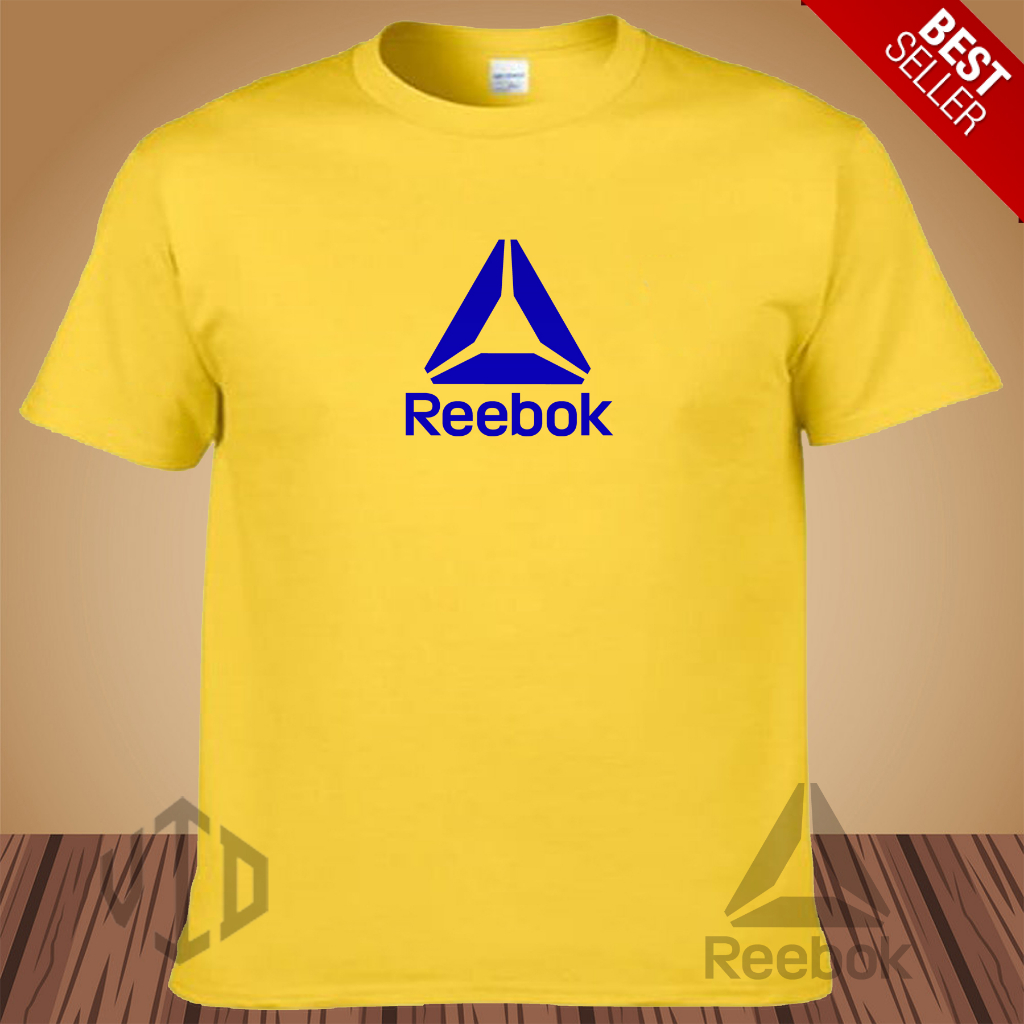 Kaos Keren Lengan Pendek LOGO RIEBOOK SEGITIGA MOTIF BIRU Distro Premium / Kaos Murah / Kaos Ukuran 