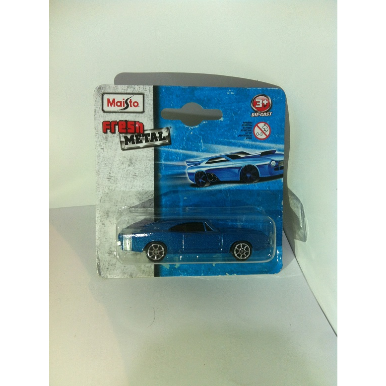Fresh Metal - 1969 Dodge Charger R/T. Metalflake Blue by MAISTO 2012