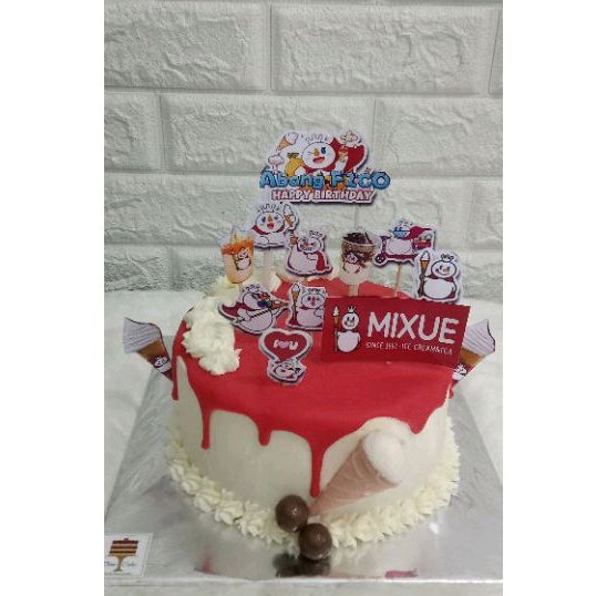 kue ultah mixue