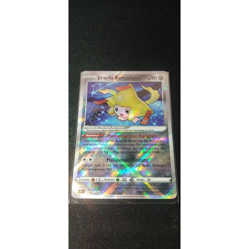 Jirachi Bercahaya 045/068 K Kartu Pokemon