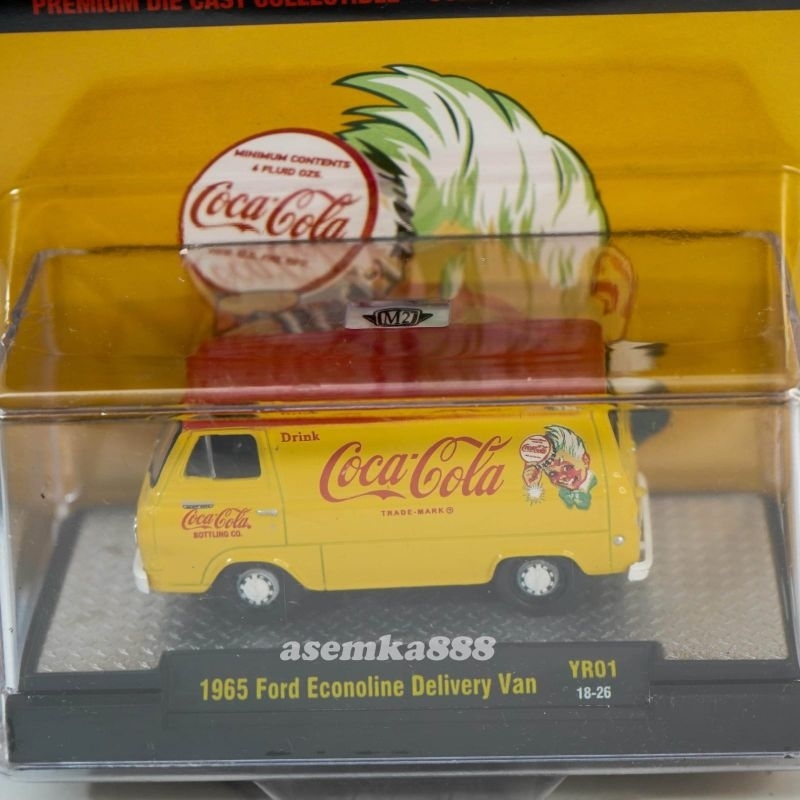 M2 1/64 Diecast 1965 Ford Econoline Delivery Van - Coca Cola