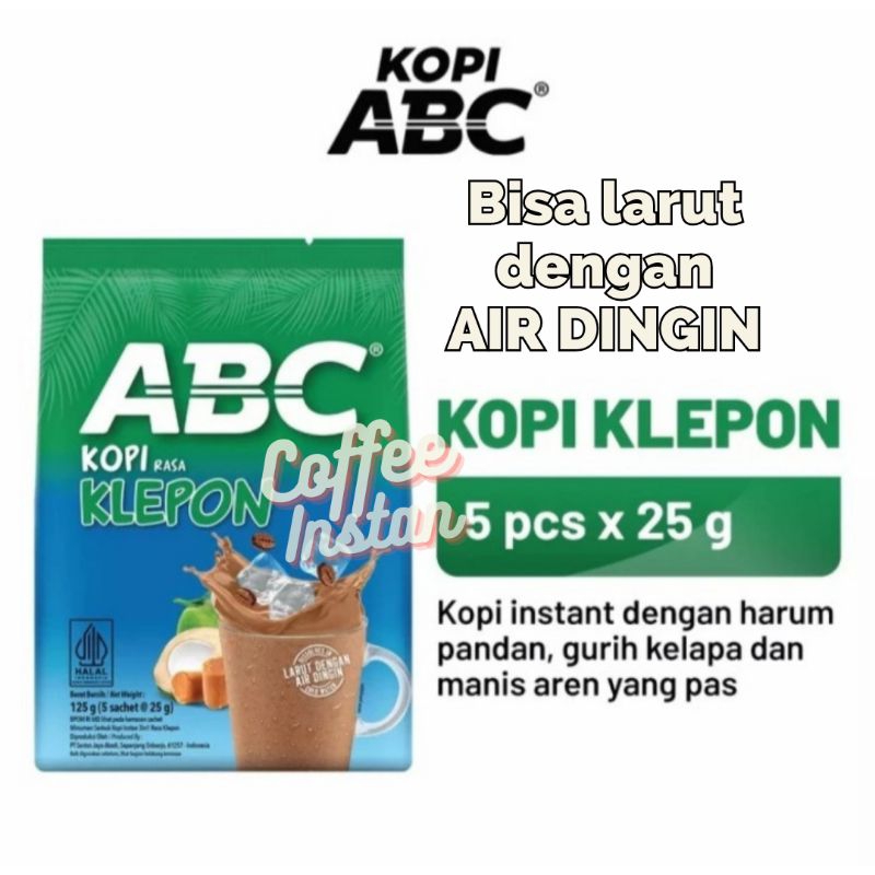 

Abc Klepon / Kopi Abc Klepon / Kopi Instan / Coffee Instan / Kapal Api