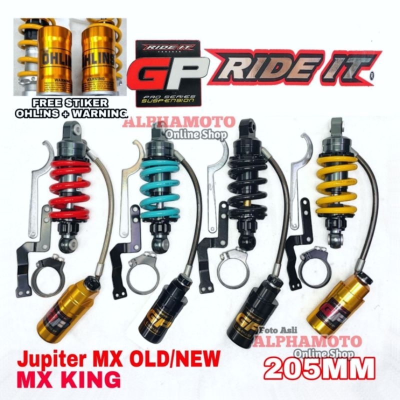 Monoshock gp103 tabung pisah jupiter mx ride it gp 103 shock belakang mx king new