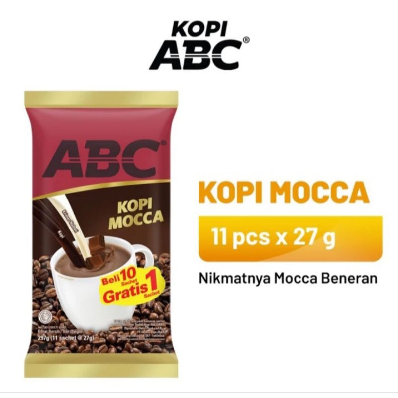 

Abc Mocca 10x27gr / Kopi Abc Mocca / Kopi Mocca / Kopi Moca / Kapal Api