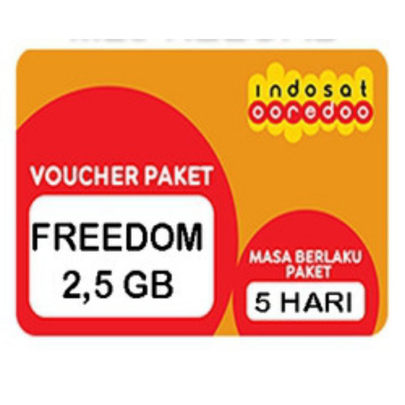 Indosat freedom Indosat lokal 2.5GB