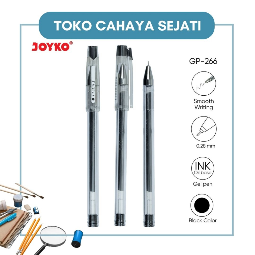 

Pulpen / Pen / Pena / Ballpoint - Joyko GP 266 Hitam (1 pc)