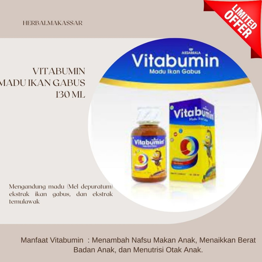 VITABUMIN ANAK VITABUMIN IKAN GABUS VITABUMIN SIRUP VITABUMIN MADU KECERDASAN DAN NAFSU MAKAN ANAK