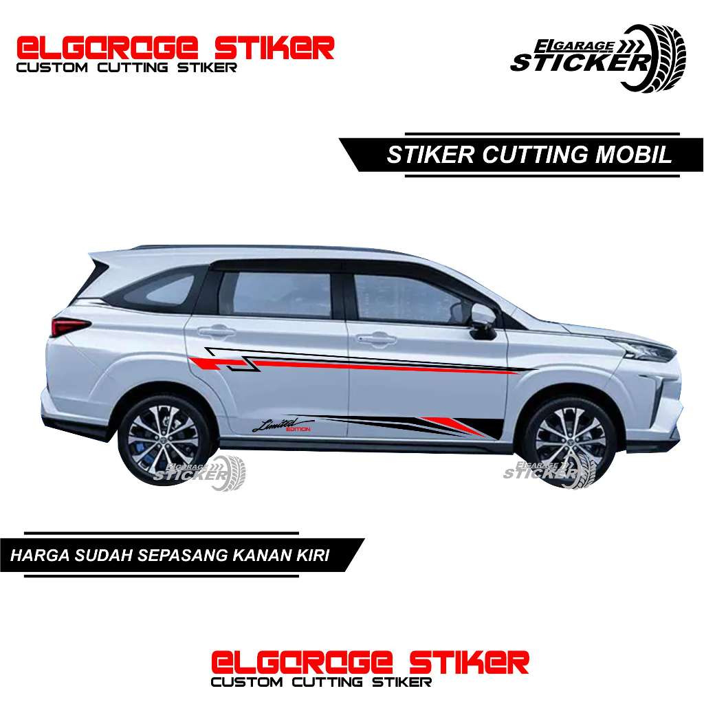 Stiker mobil avanza veloz stiker cutting list strip body samping all new mobil avanza xenia