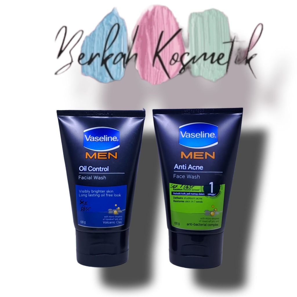 vaseline men anti acne face wash 100g/ Vaseline men oil control facial wash 100 g