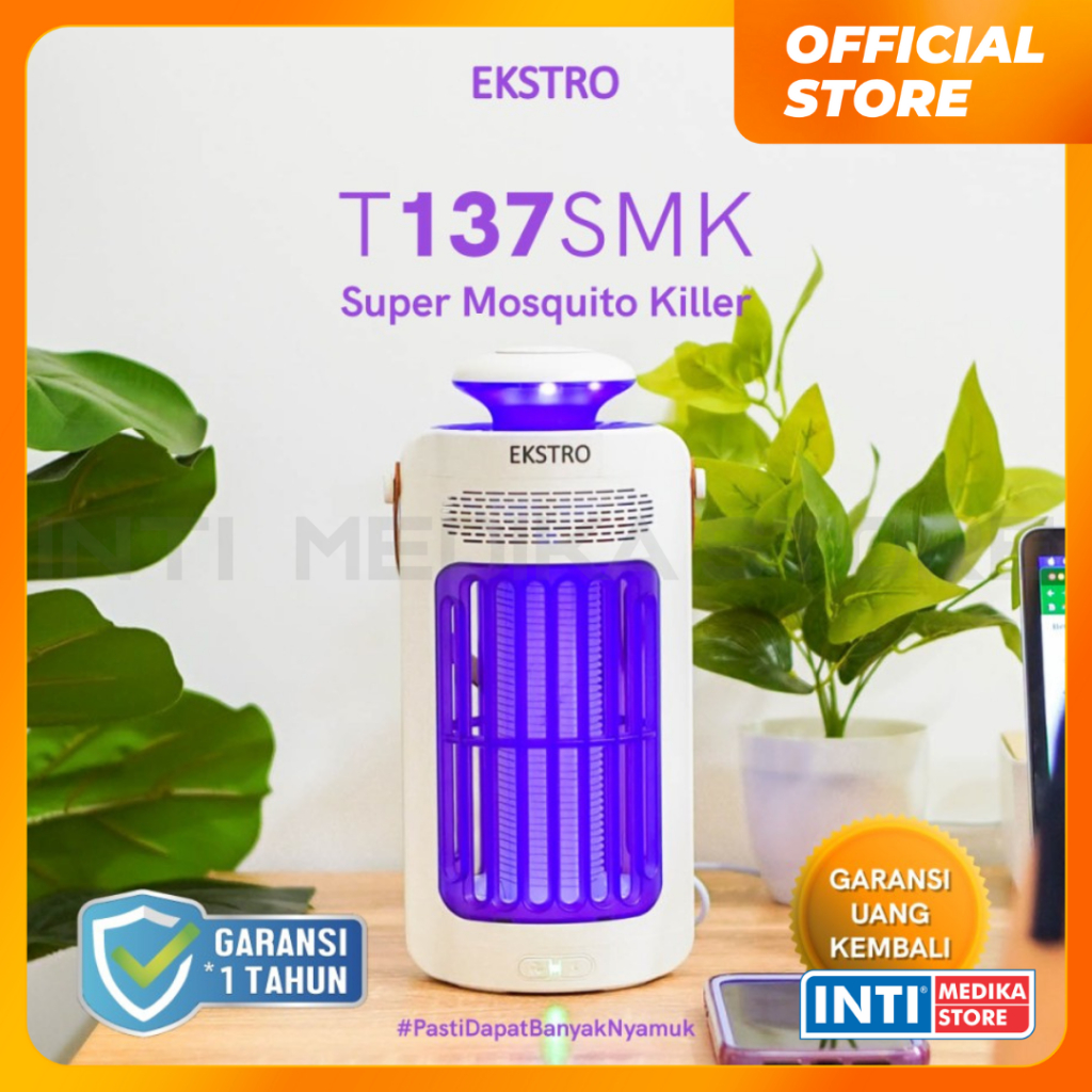 EKSTRO - Lampu Perangkap Nyamuk T137SMK | Baygon HIT Raket Serangga