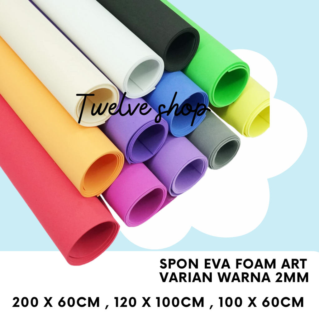 Busa Ati 2mm warna Kerajinan / Eva spon | Spons eva | Eva foam