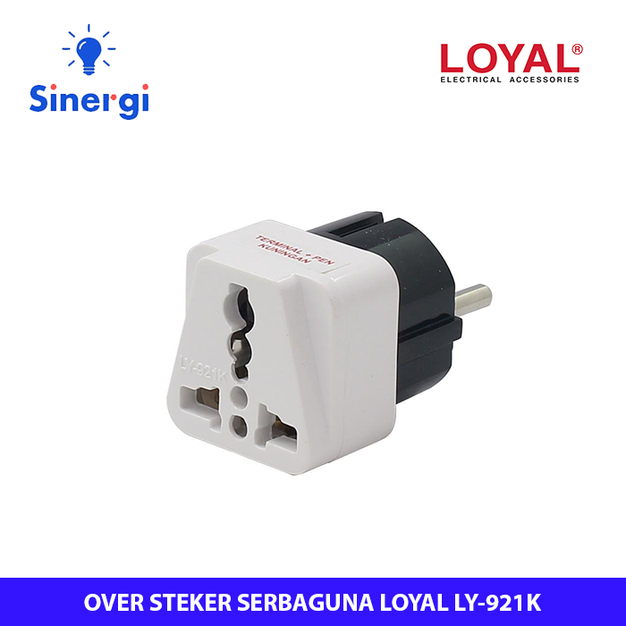 Over Steker Loyal Adaptor Colokan Listrik 3 Kaki Sambungan LY-921K SNI