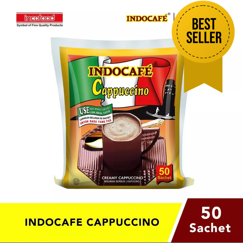 

[CHATTER FOODS] Indocafe Cappucino 1 Bag Isi 50 Sachet x 25 Gram
