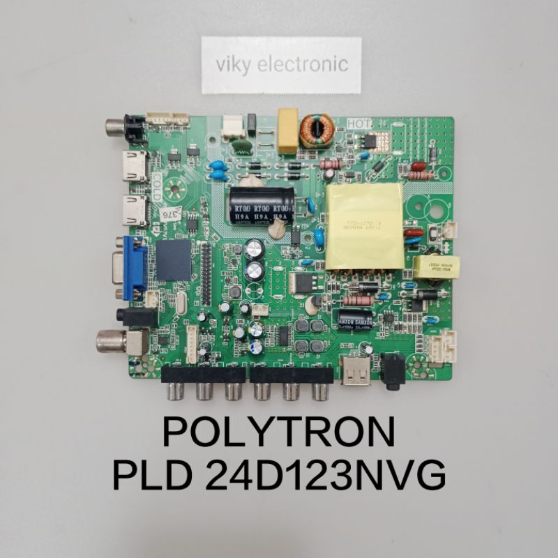 mb tv POLYTRON PLD 24D123NVG mainboard mesin tv led POLYTRON