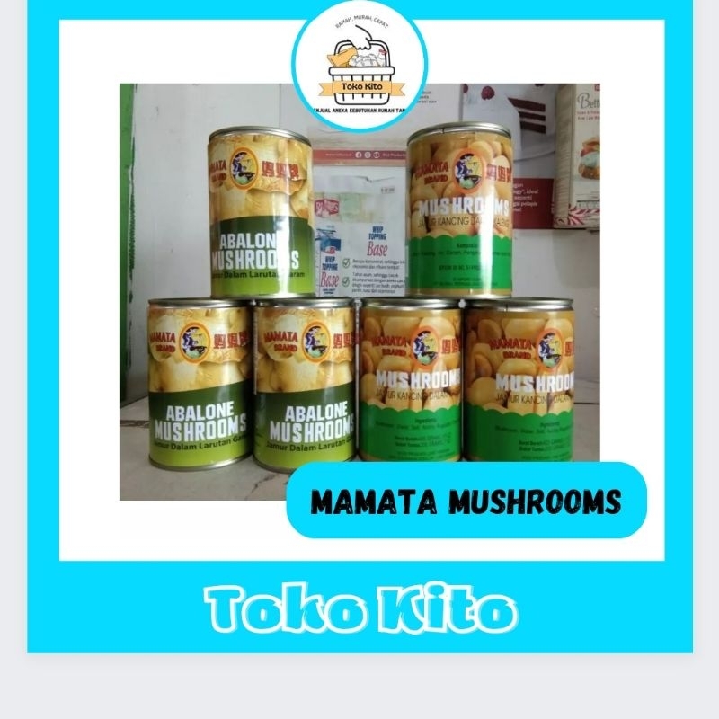 

MAMATA MUSHROOMS 425 GR / JAMUR KALENG / ABALONE / JAMUR KANCING