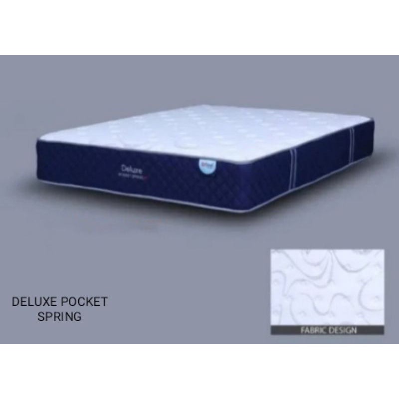 SPRINGBED DELUXE POCKET SPRING MINIMALIS SPRINGBED MODERN MINIMALIS
