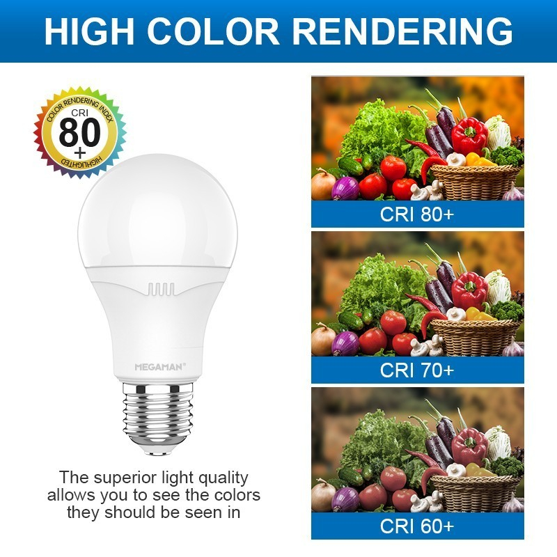 Megaman Lampu Bohlam LED YTA60Z4 Fitting E27 7W / White / Yellow