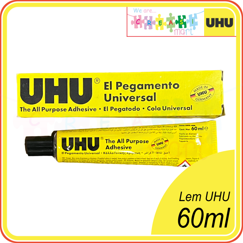 

Lem UHU Serba Guna 60ml ALL PURPOSE ADHESIVE 100% ORIGINAL