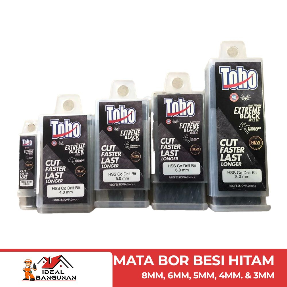 [READY] MATA BOR BESI HITAM 3, 4, 5, 6, 8 MM | MATA BOR TOHO | MATA BOR MURAH BAGUS KUAT BERKUALITAS